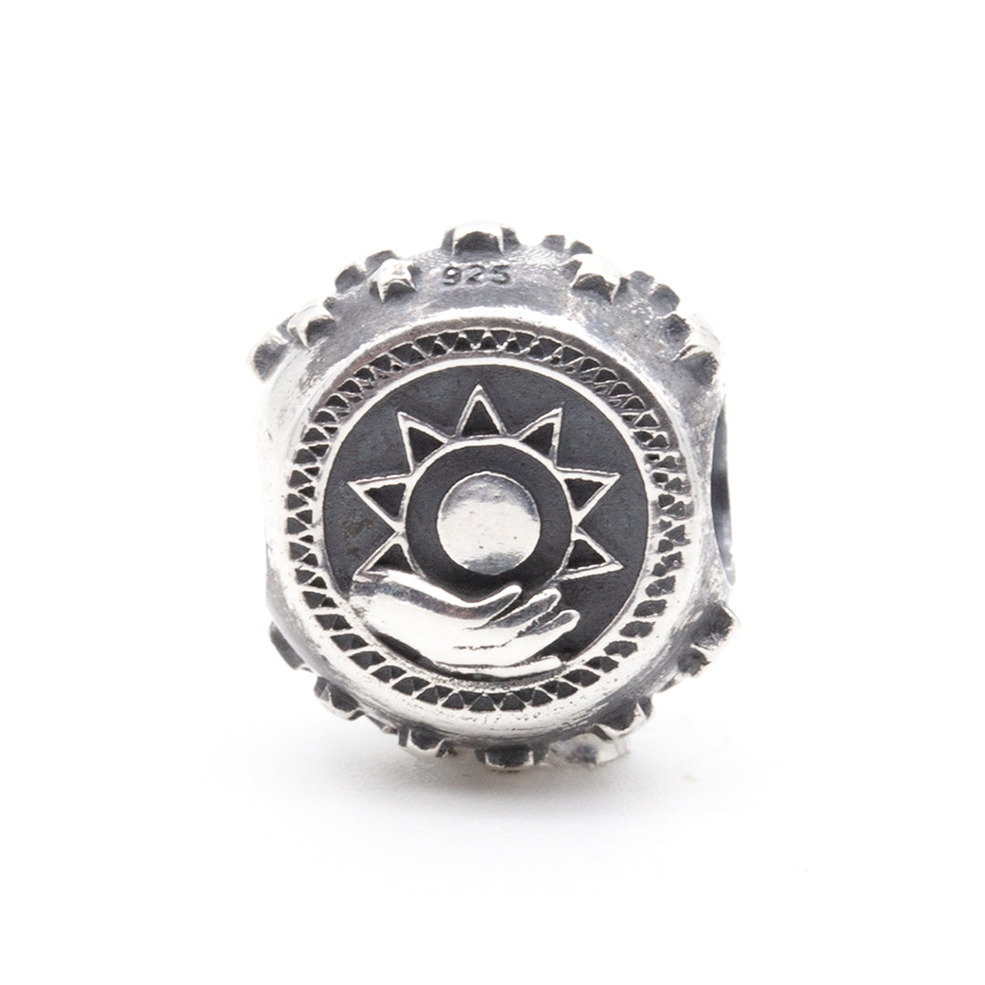 Black Raven Beads Balancing the Light and Dark silver sterling-silver Charm by The Alternative Bead. Your official Black Raven Beads Retailer from Germany