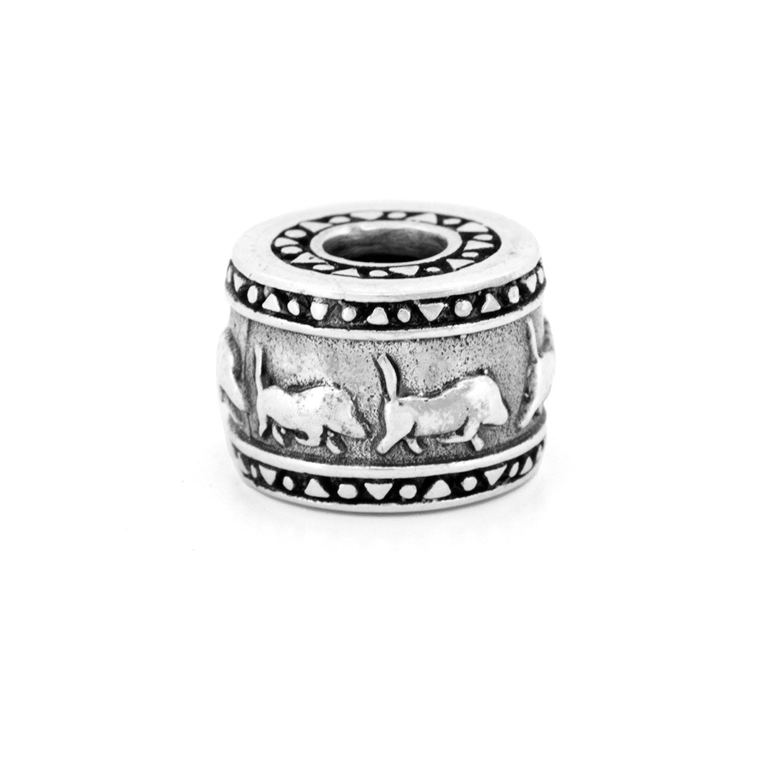 Silver Black Raven Beads Warthog Sterling Silver Charm by The Alternative Bead 