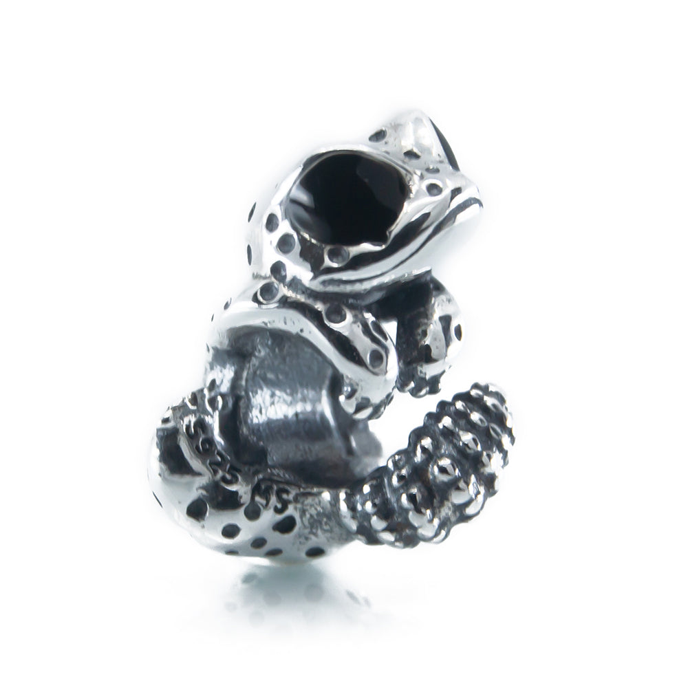 The Alternative Bead: Aurora Charm - Leo the Gecko Sterling Silver Charm Picture 2