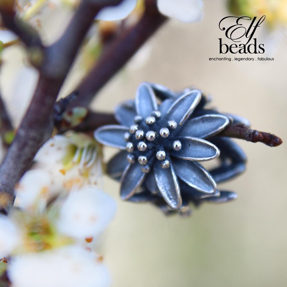  Elfbeads Mountain Flower Charm by The Alternative Bead 