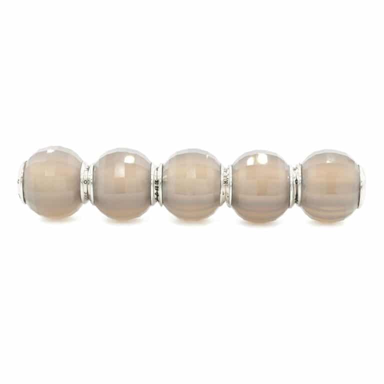 Praan Grey Chalcedony silver sterling-silver Bead by The Alternative Bead. Your official Praan Retailer from Germany