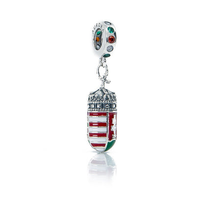 The Alternative Bead: Aurora Charm - Hungarian Coat of Arms Dangle Sterling Silver Charm Picture 2