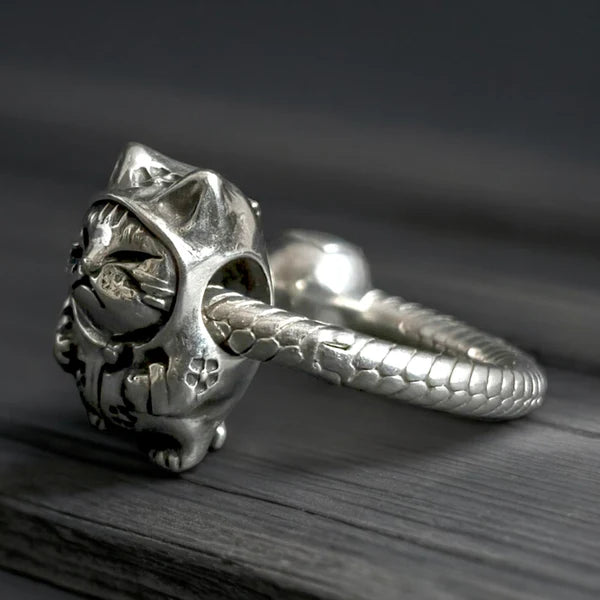 VIP-CHARMS Cat in Pajamas Charm Bead silver sterling-silver Bead by The Alternative Bead. Your official VIP-CHARMS Retailer from Germany