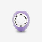 Praan Iris Crystal Heart Charm purple natural-stone Bead by The Alternative Bead. Your official Praan Retailer from Germany