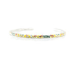 Aurora Charm Enamel Hawaiian Bangle Bracelet - Limited Edition silver; floral; yellow sterling-silver; enamel Bangle by The Alternative Bead. Your official Aurora Charm Retailer from Germany