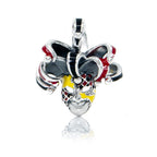 Aurora Charm Leonardo Venetian Mask silver; red; yellow; black sterling-silver; enamel Dangle by The Alternative Bead. Your official Aurora Charm Retailer from Germany