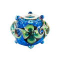 VIP-CHARMS Ocean Bloom Bead blue; green glass Bead by The Alternative Bead. Your official VIP-CHARMS Retailer from Germany