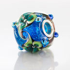 VIP-CHARMS Ocean Bloom Bead blue; green glass Bead by The Alternative Bead. Your official VIP-CHARMS Retailer from Germany
