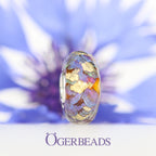 Ogerbeads Baojin Gold Fragments blue and gold glass Bead by The Alternative Bead. Your official Ogerbeads Retailer from Germany
