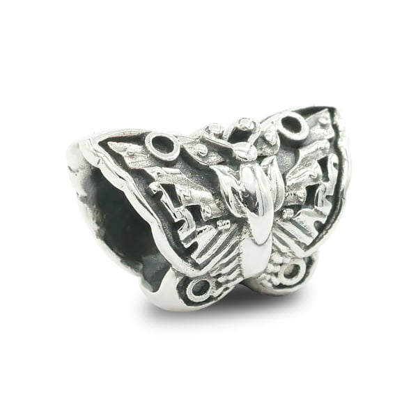 Praan Papillon silver sterling-silver Bead by The Alternative Bead. Your official Praan Retailer from Germany
