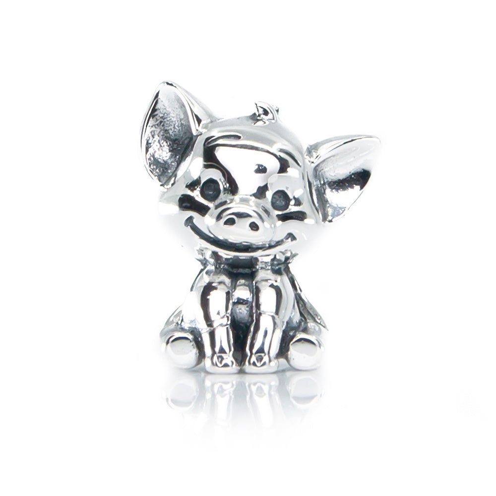 The Alternative Bead: Aurora Charm - Lucky the Pig Charm Sterling Silver Charm Picture 1