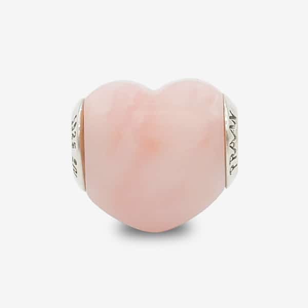 Praan Pink Opal Heart pink natural-stone Bead by The Alternative Bead. Your official Praan Retailer from Germany