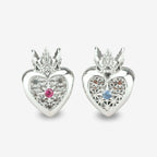 Praan Pink Queen Heart Charm silver sterling-silver Bead by The Alternative Bead. Your official Praan Retailer from Germany