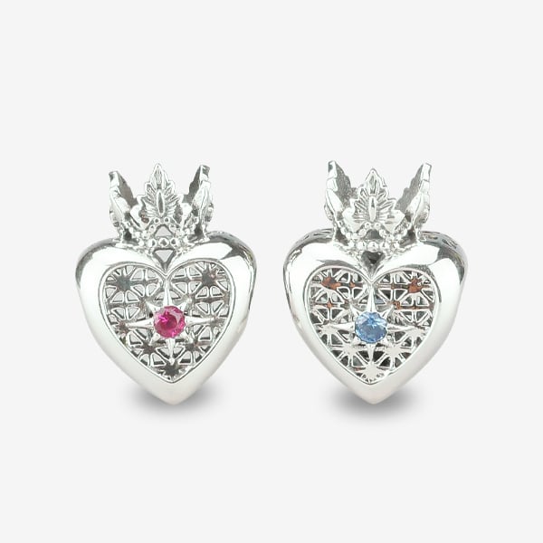 Praan Pink Queen Heart Charm silver sterling-silver Bead by The Alternative Bead. Your official Praan Retailer from Germany