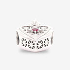 Praan Pink Queen Heart Charm silver sterling-silver Bead by The Alternative Bead. Your official Praan Retailer from Germany