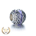 Aurora Charm Celtic Mystic Knot Purple Bead silver; purple sterling-silver; glass Bead by The Alternative Bead. Your official Aurora Charm Retailer from Germany