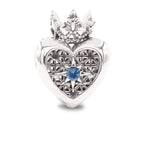 Praan Queen Heart silver sterling-silver Bead by The Alternative Bead. Your official Praan Retailer from Germany