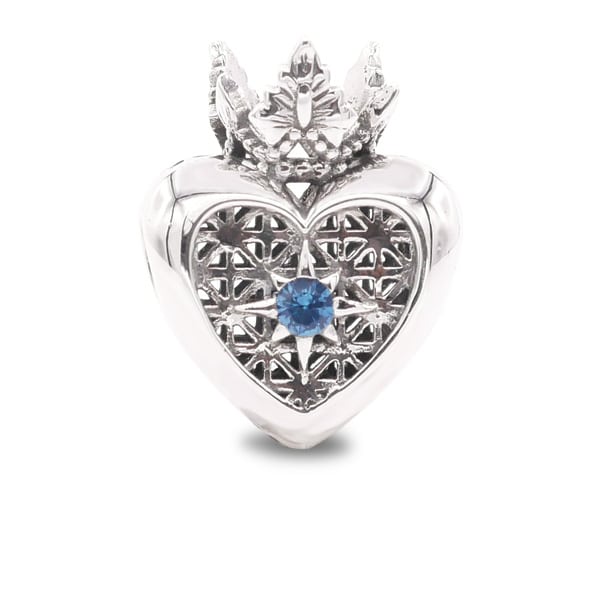 Praan Queen Heart silver sterling-silver Bead by The Alternative Bead. Your official Praan Retailer from Germany