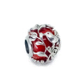 Aurora Charm Lover’s Song - Red Bead silver; red sterling-silver; glass Bead by The Alternative Bead. Your official Aurora Charm Retailer from Germany