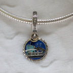 Disney x Pandora Minnie Mouse Disneyland Dangle Charm silver; blue; multicolor sterling-silver; enamel Dangle by The Alternative Bead. Your Jewelry Retailer from Germany