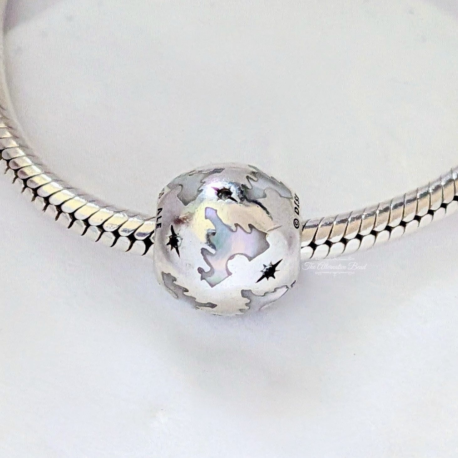 Disney x Pandora Disneyland Castle Charm silver sterling-silver and mother-of-pearl Bead by The Alternative Bead. Your Jewelry Retailer from Germany