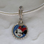 Disney x Pandora Minnie Mouse Disneyland Dangle Charm silver; blue; multicolor sterling-silver; enamel Dangle by The Alternative Bead. Your Jewelry Retailer from Germany