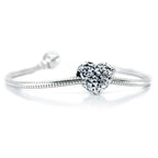 Aurora Charm Heart of Shamrocks silver sterling-silver Bead by The Alternative Bead. Your official Aurora Charm Retailer from Germany