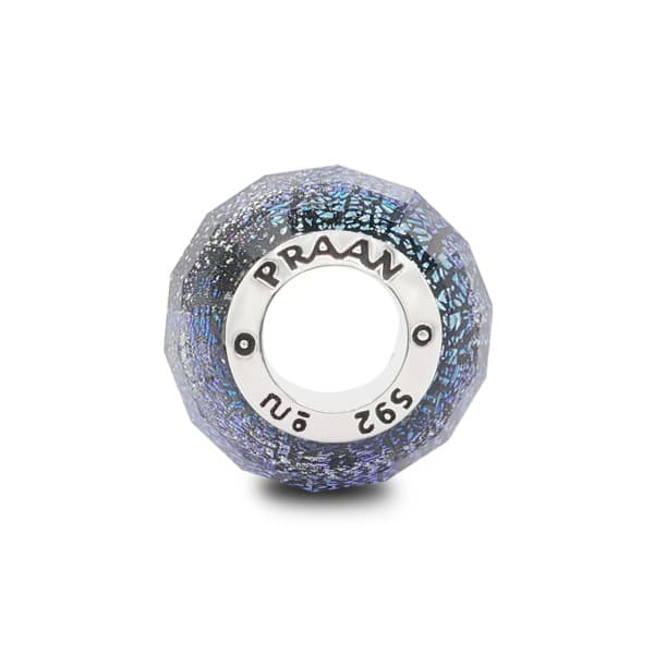 Praan Silver Auroras silver; blue glass Bead by The Alternative Bead. Your official Praan Retailer from Germany