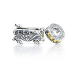 Aurora Charm Vintage Summer Van Yellow Crystals Dangle silver; yellow sterling-silver; crystal Dangle by The Alternative Bead. Your official Aurora Charm Retailer from Germany