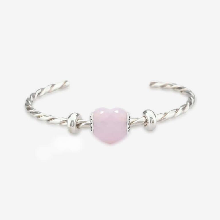 Praan Sunrise Crystal Heart silver sterling-silver Bead by The Alternative Bead. Your official Praan Retailer from Germany