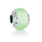 Aurora Charm Tahiti Island Green Sea Glass Bead silver; green sterling-silver; glass Bead by The Alternative Bead. Your official Aurora Charm Retailer from Germany