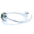 Aurora Charm Tales of The Forest Murano Glass Bead green; brown; beige glass Bead by The Alternative Bead. Your official Aurora Charm Retailer from Germany