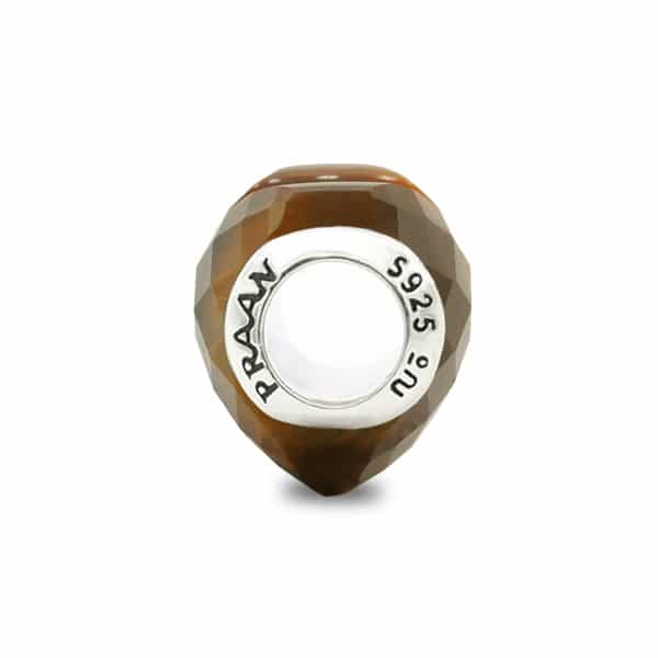 Praan Tiger Heart brown natural-stone Bead by The Alternative Bead. Your official Praan Retailer from Germany