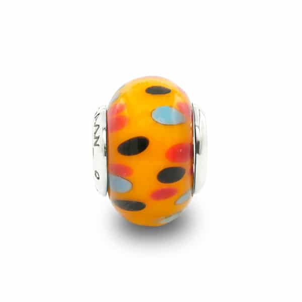 Praan Yellow Polka dot silver sterling-silver Bead by The Alternative Bead. Your official Praan Retailer from Germany